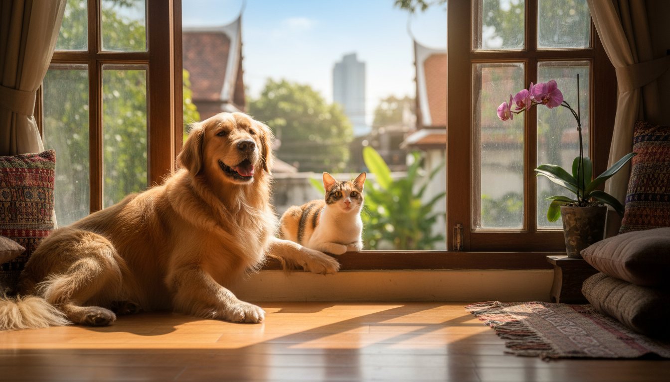 Songkran with Pets: How to Keep Your Dog or Cat Safe