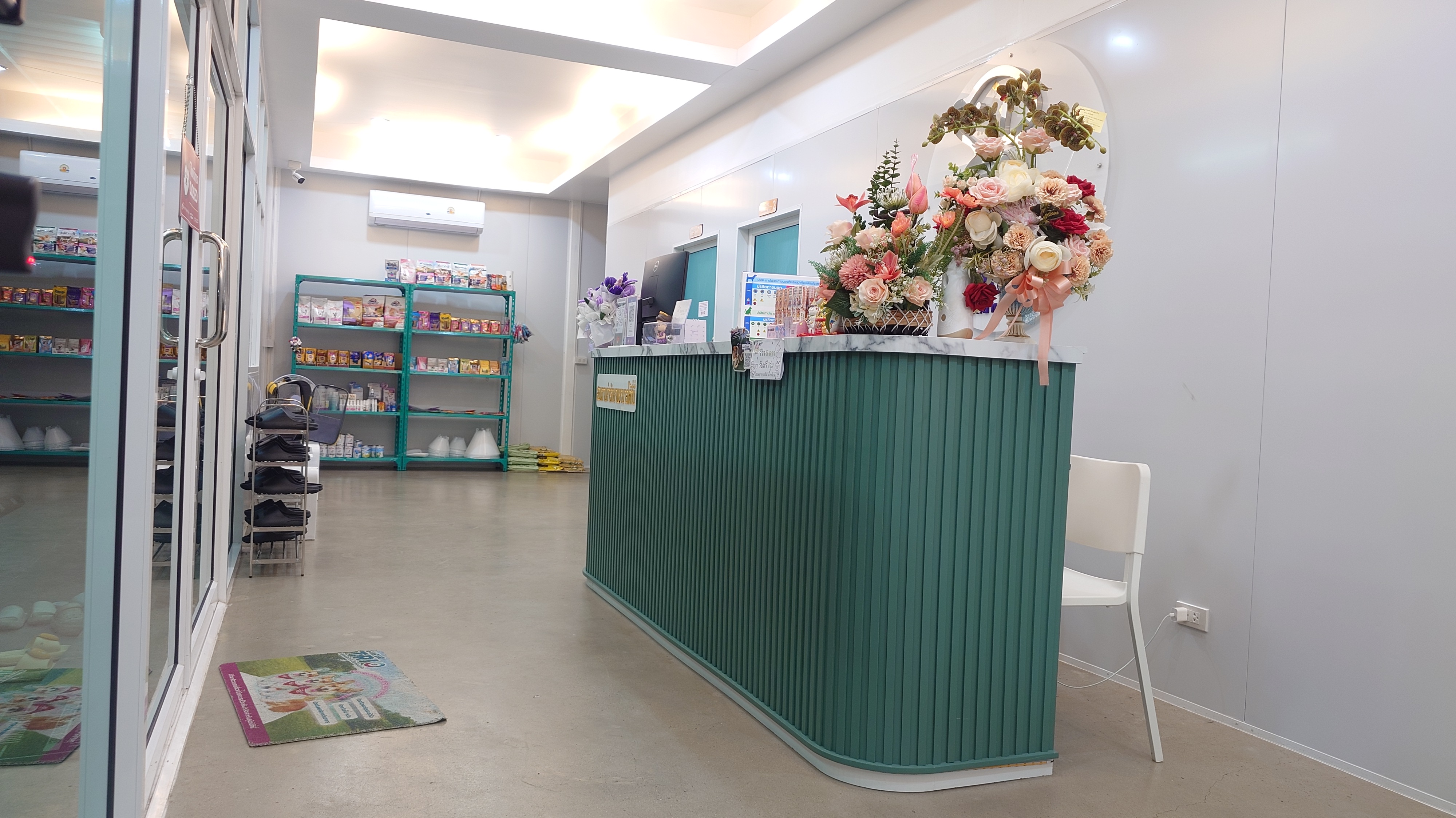 The animal hospital is well established